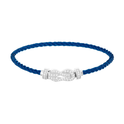 CHANCE INFINIE BRACELET 18K WHITE GOLD AND DIAMONDS MEDIUM MODEL