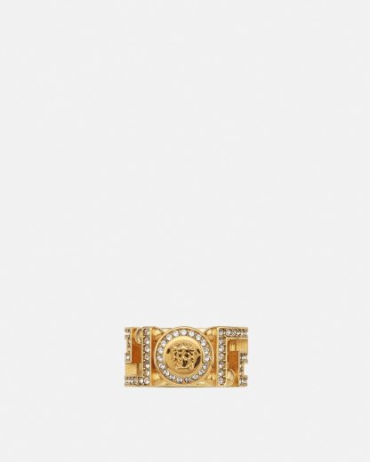 Crystal  Greca Ring
