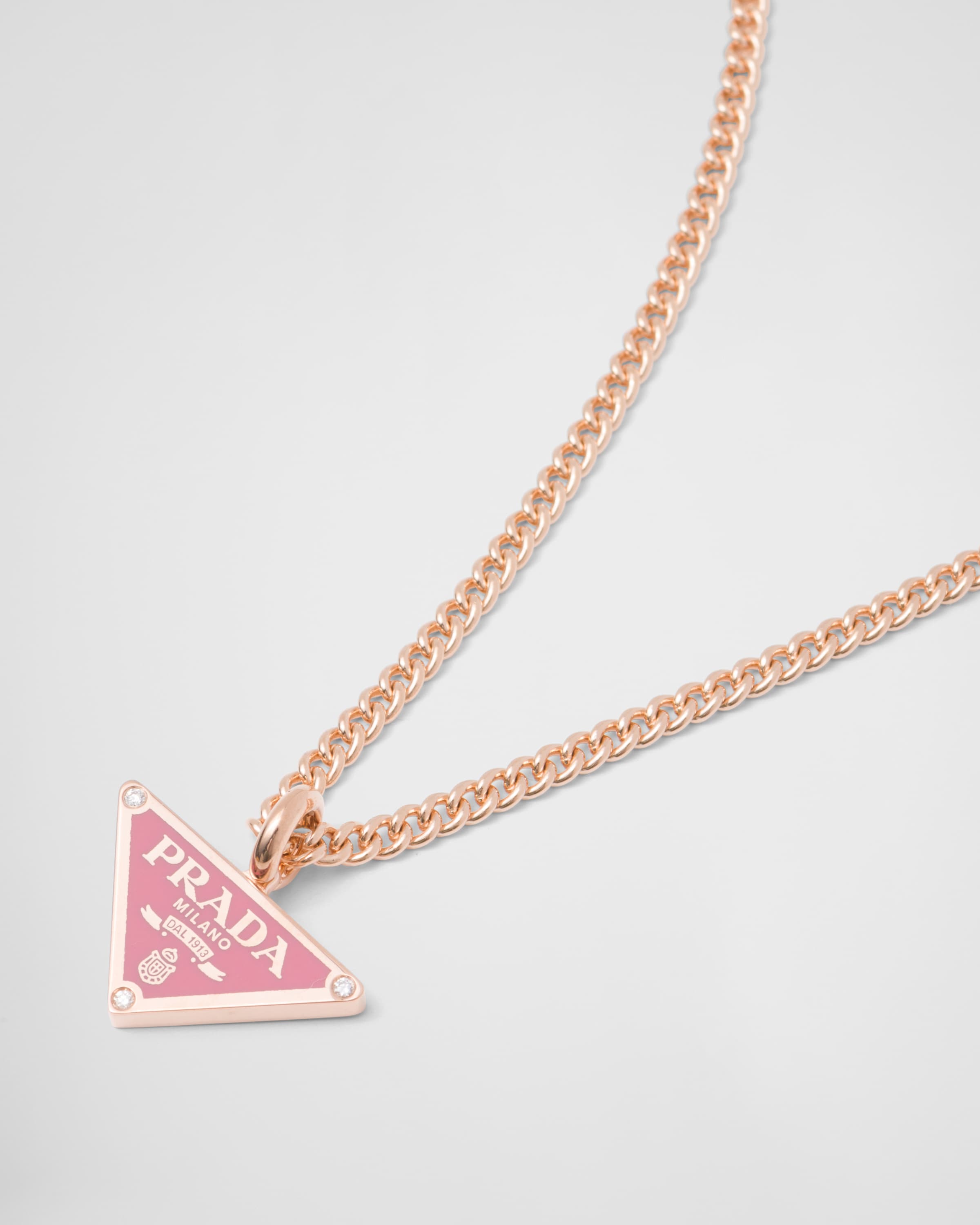 Eternal Gold pendant necklace in pink gold with diamonds