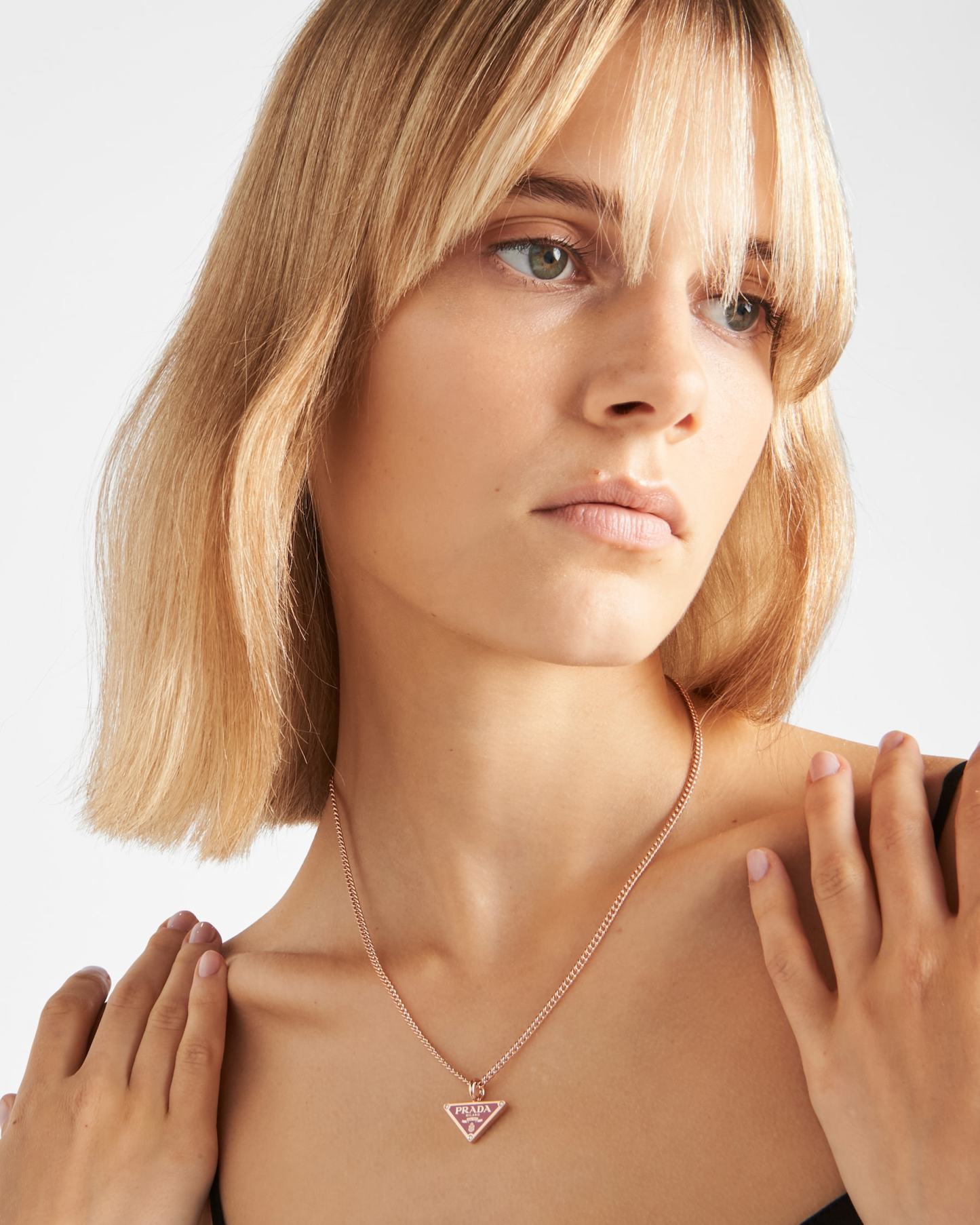 Eternal Gold pendant necklace in pink gold with diamonds