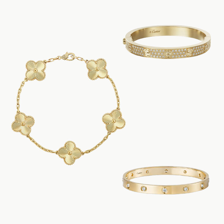 3-Piece Set Gold-Love & Luck Gift