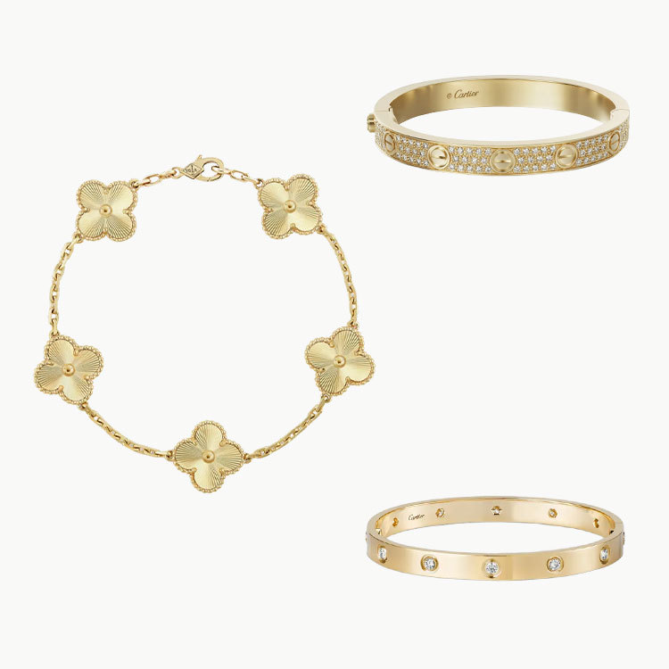 3-Piece Set Gold-Love & Luck Gift