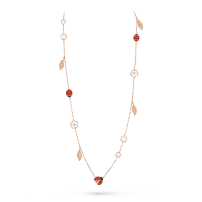Lucky Spring long necklace, 15 motifs