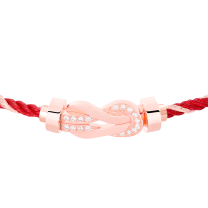 CHANCE INFINIE BRACELET 18K PINK GOLD AND DIAMONDS MEDIUM MODEL