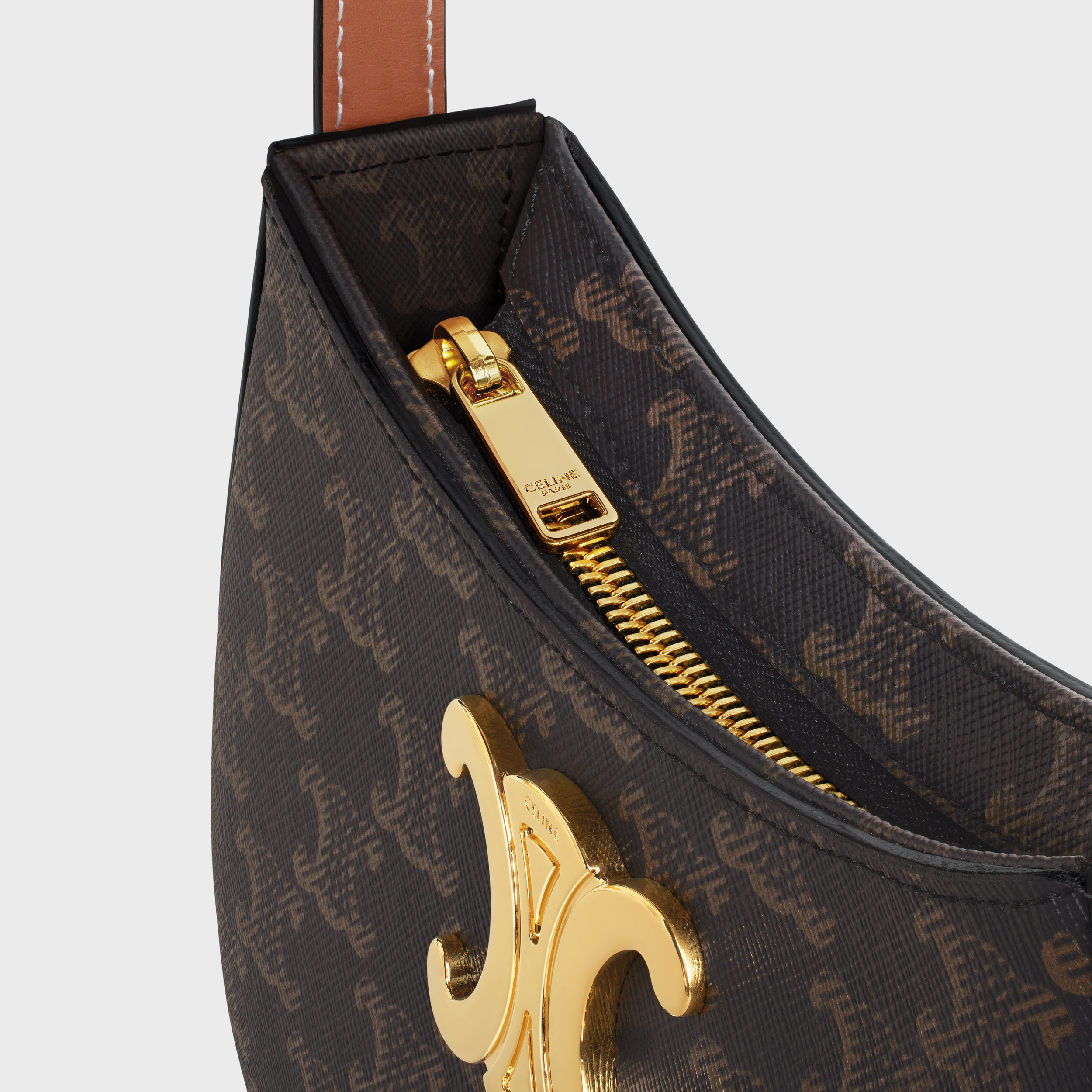 MEDIUM TILLY BAG in Triomphe canvas and calfskin