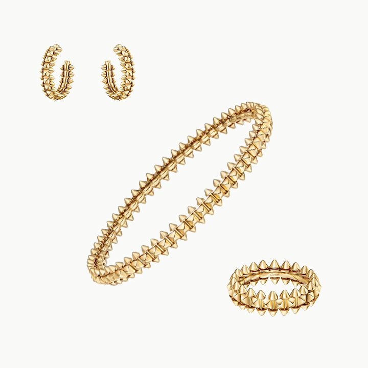 3‑Piece Clash De Yellow Gold Jewelry
