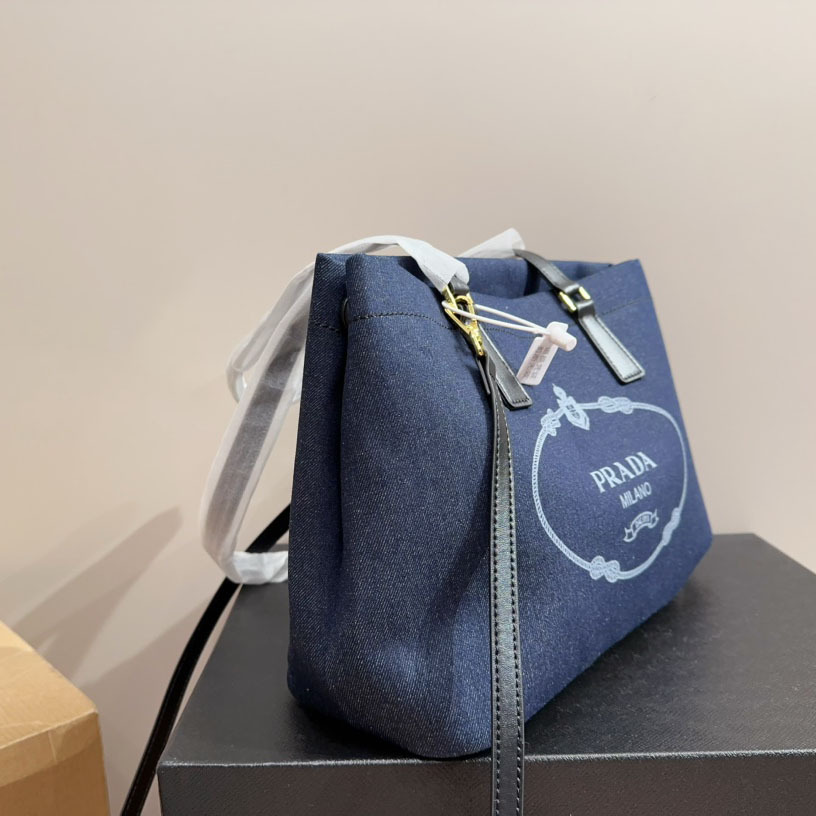 *logo-print canvas tote bag