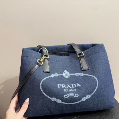 *logo-print canvas tote bag