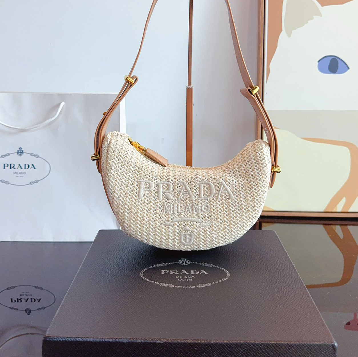 *Arqué crochet shoulder bag