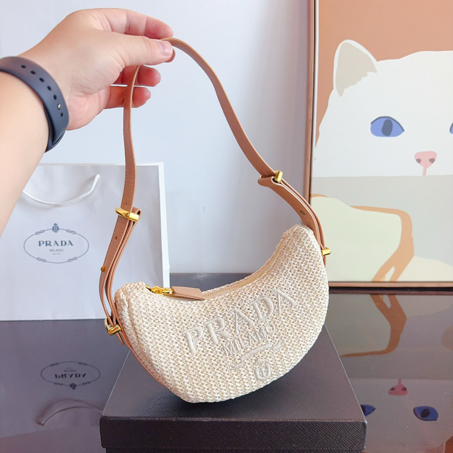 *Arqué crochet shoulder bag