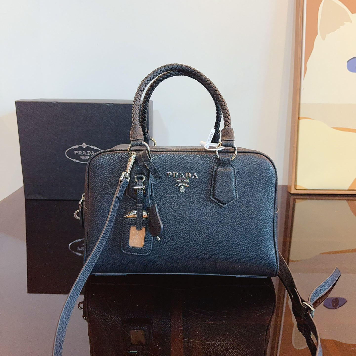 Re-Edition 1995 brushed-leather mini handbag