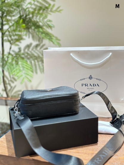 *Saffiano leather shoulder bag