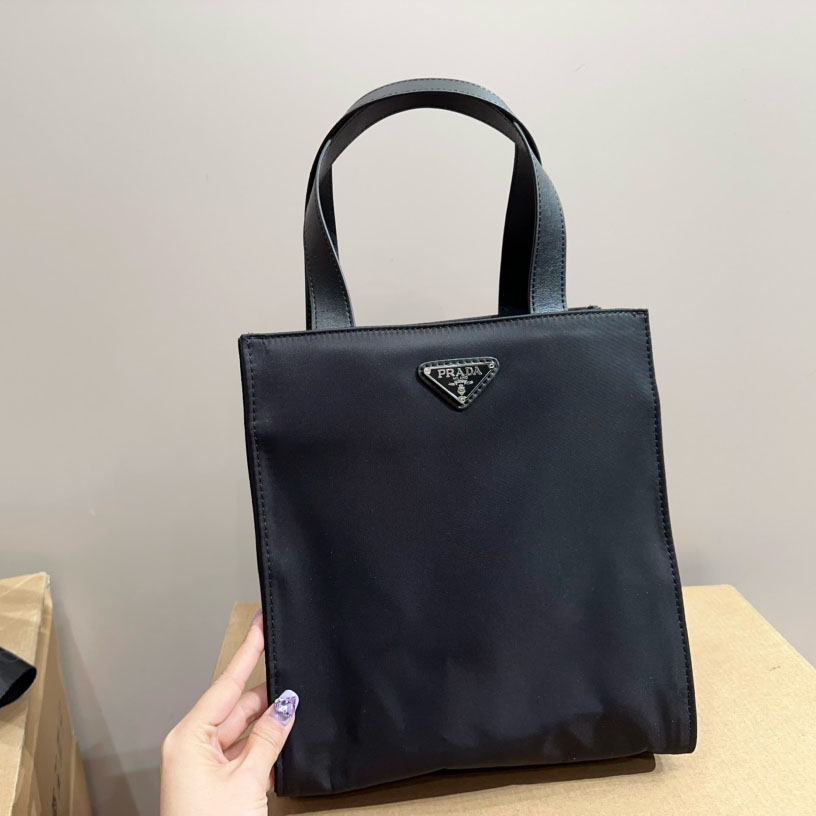 Hand Bag Nylon Black