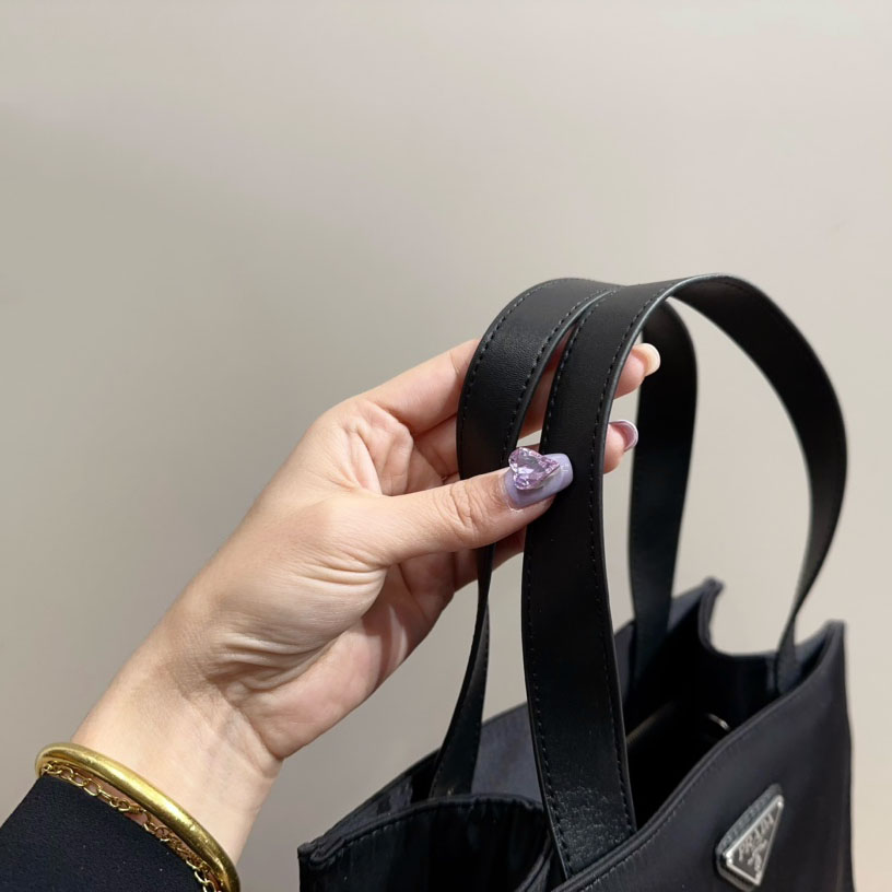 Hand Bag Nylon Black