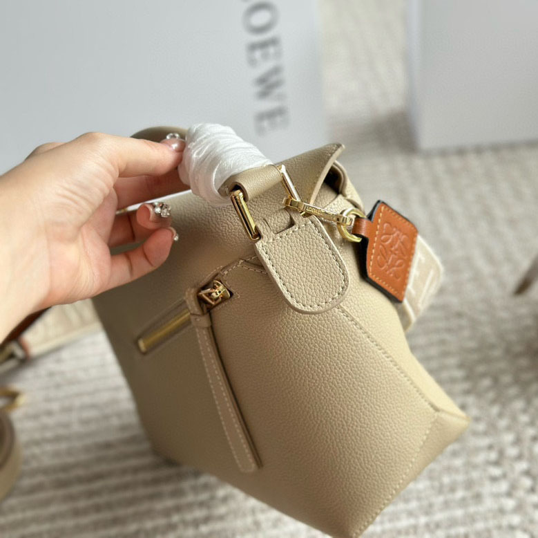 Puzzle bag in soft grained calfskin