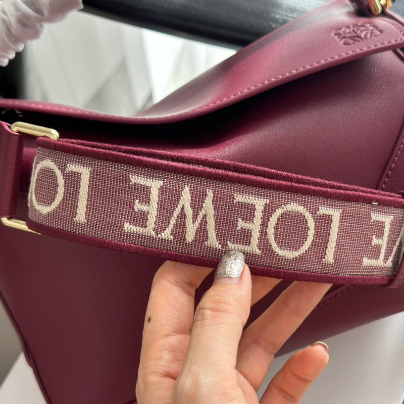 Puzzle bag in soft grained calfskin