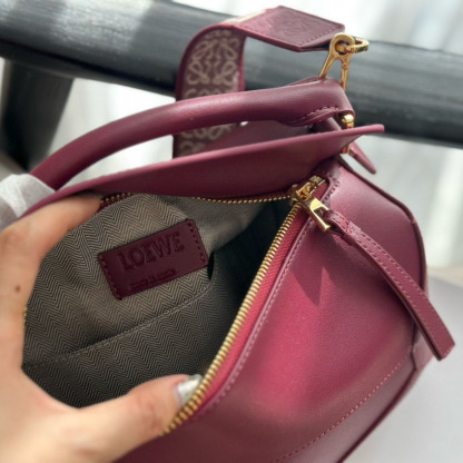 Puzzle bag in soft grained calfskin