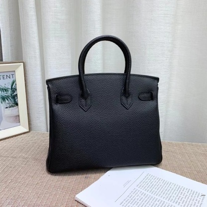 Herthtmes Togo Birkin 20/25/30/35 Black Bag