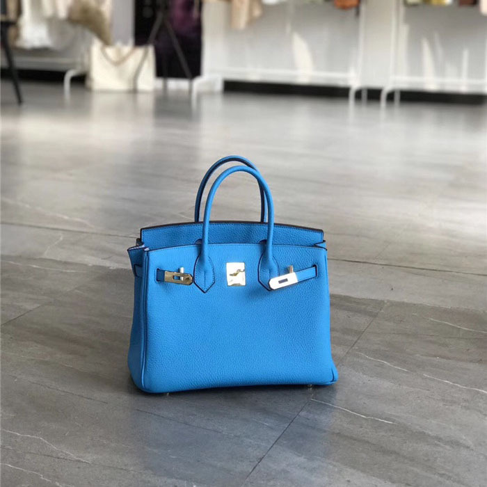 Herthtmes Togo Birkin 25/30/35 Blue Bag
