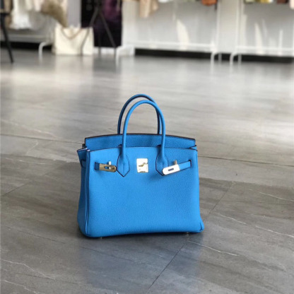 Herthtmes Togo Birkin 25/30/35 Blue Bag