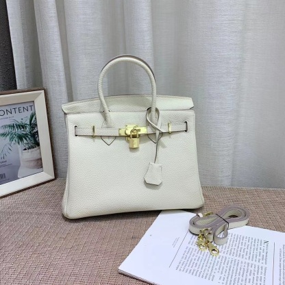 Herthtmes Togo Birkin 20/25/30/35 Bottle White Bag