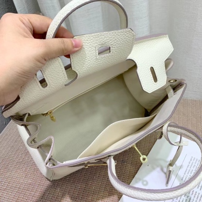 Herthtmes Togo Birkin 20/25/30/35 Bottle White Bag