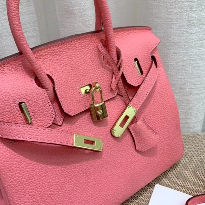 Herthtmes Togo Birkin 20/25/30/35 Bottle Pink Bag