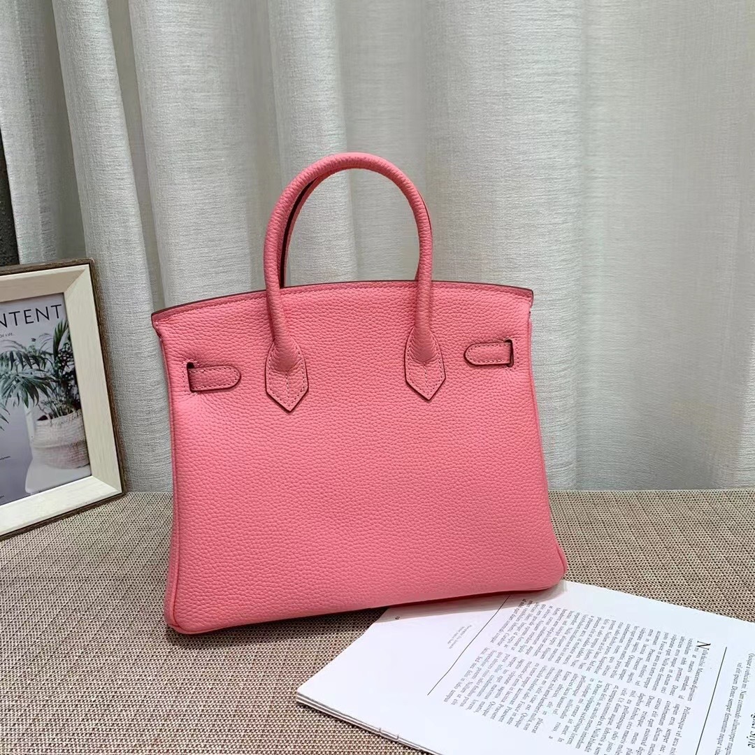 Herthtmes Togo Birkin 20/25/30/35 Bottle Pink Bag