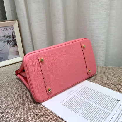 Herthtmes Togo Birkin 20/25/30/35 Bottle Pink Bag