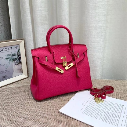 Herthtmes Togo Birkin 20/25/30/35 Bottle Red Bag