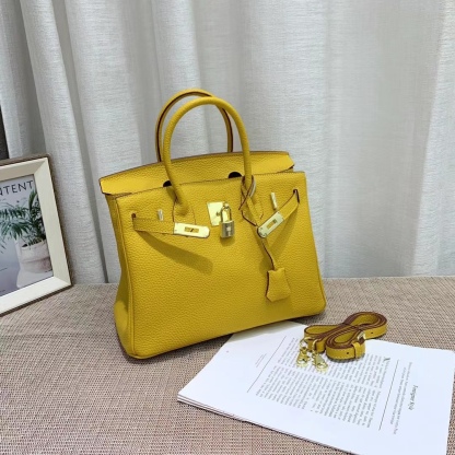 Herthtmes Togo Birkin 20/25/30/35 Bottle Yellow Bag