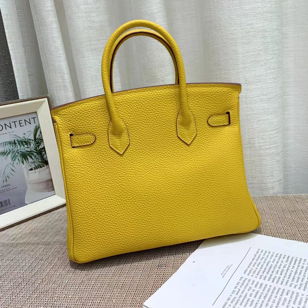 Herthtmes Togo Birkin 20/25/30/35 Bottle Yellow Bag