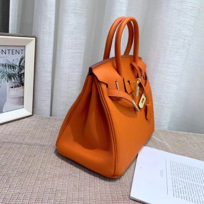 Herthtmes Togo Birkin 20/25/30/35 Bottle Orange Bag