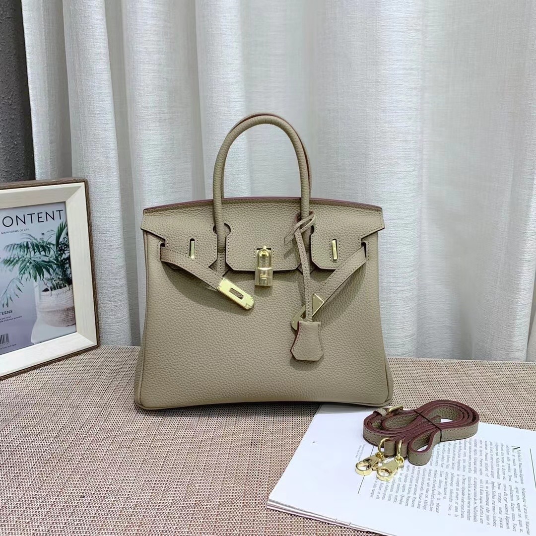 Herthtmes Togo Birkin 20/25/30/35 Bottle Grey Bag