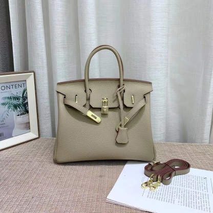 Herthtmes Togo Birkin 20/25/30/35 Bottle Grey Bag