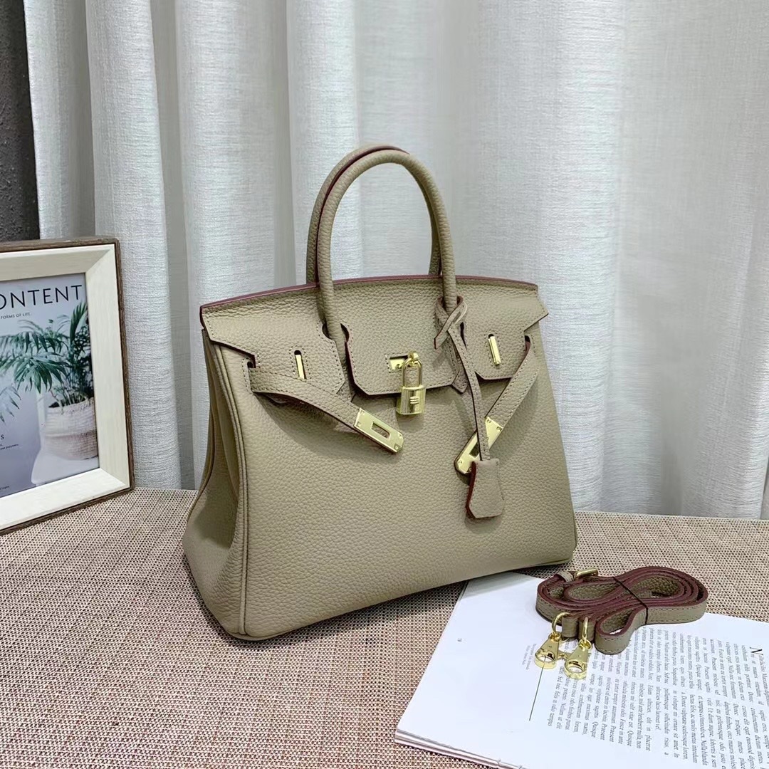 Herthtmes Togo Birkin 20/25/30/35 Bottle Grey Bag