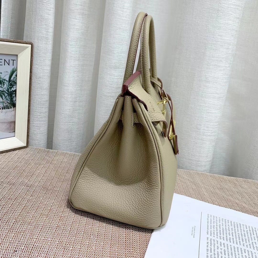 Herthtmes Togo Birkin 20/25/30/35 Bottle Grey Bag