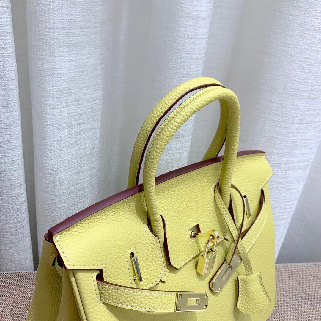 Herthtmes Togo Birkin 20/25/30 Bottle Yellow Bag