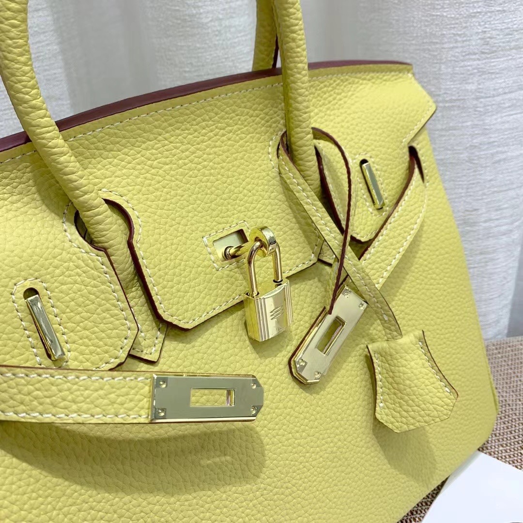 Herthtmes Togo Birkin 20/25/30 Bottle Yellow Bag