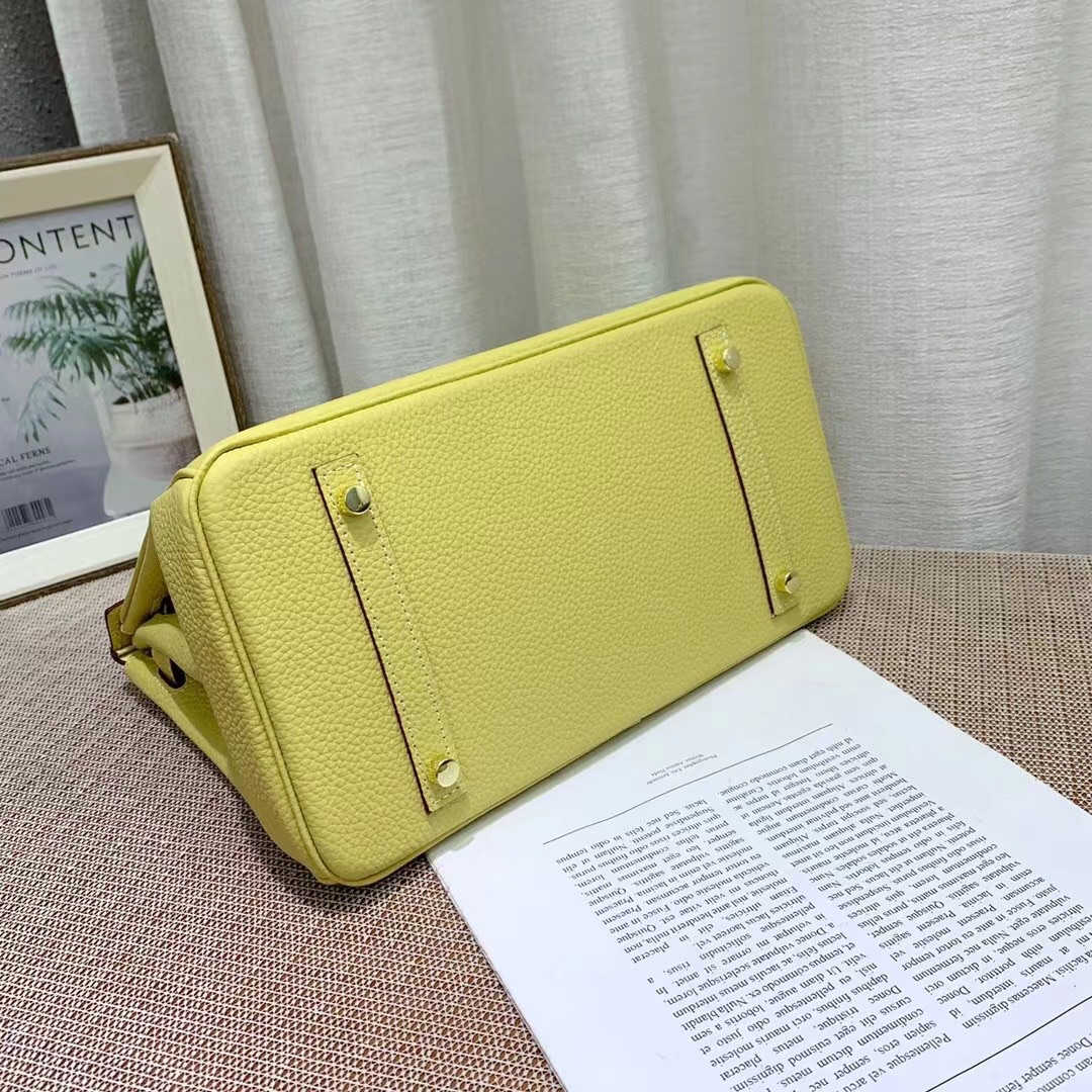 Herthtmes Togo Birkin 20/25/30 Bottle Yellow Bag