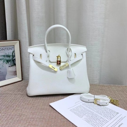 Herthtmes Togo Birkin 20/25/30/35 Bottle White Bag