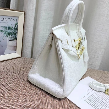 Herthtmes Togo Birkin 20/25/30/35 Bottle White Bag