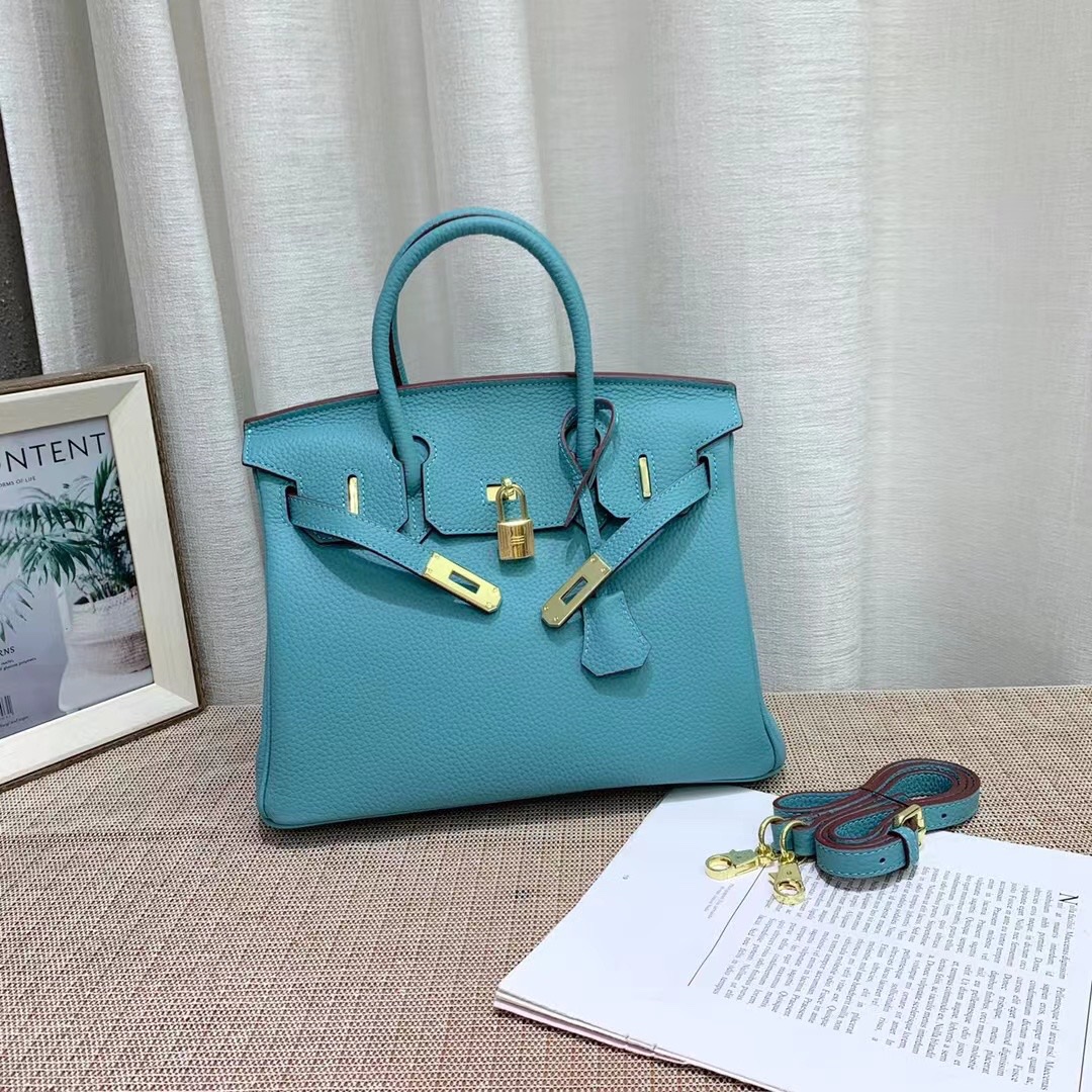 Herthtmes Togo Birkin 20/25/30/35 Bottle Blue Bag