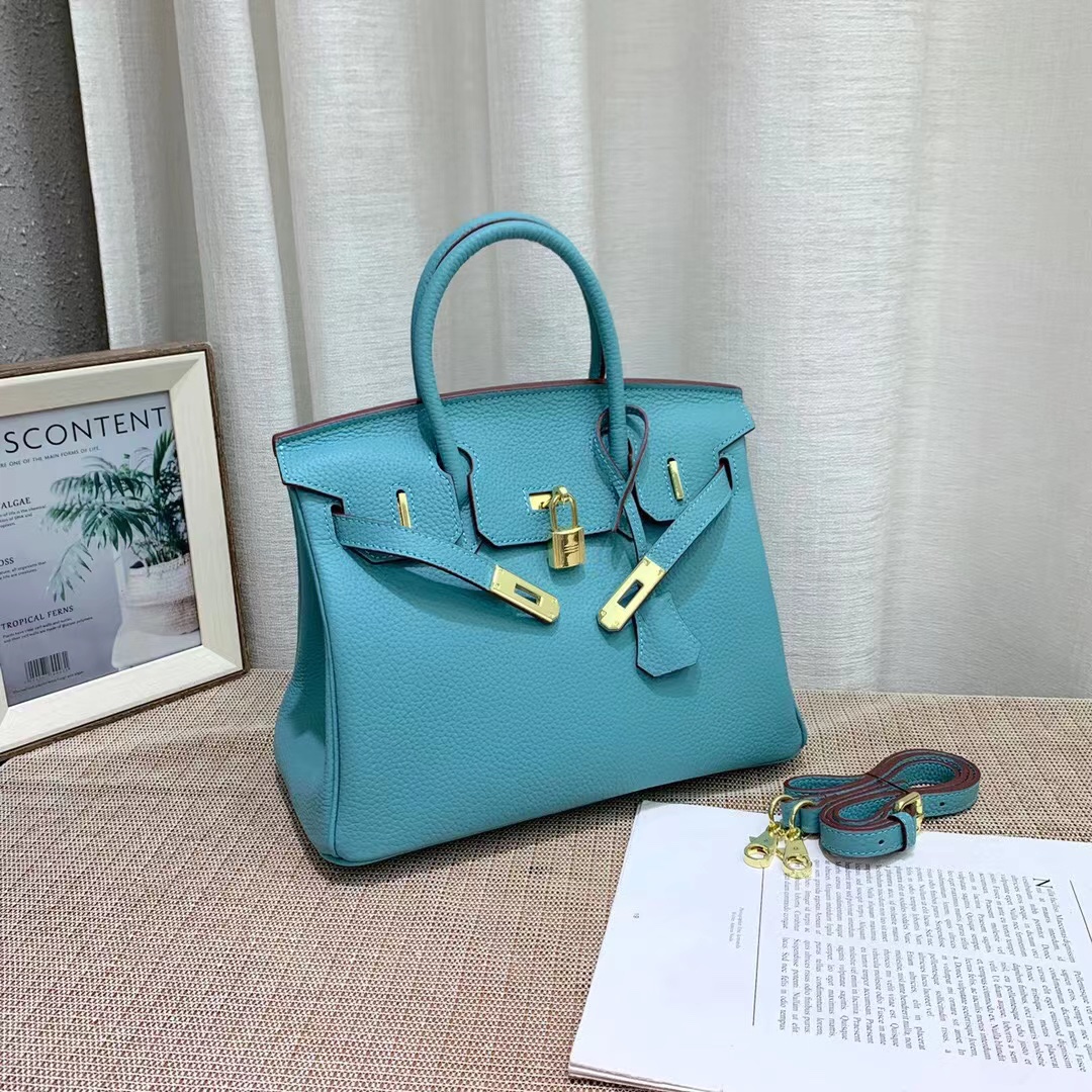 Herthtmes Togo Birkin 20/25/30/35 Bottle Blue Bag