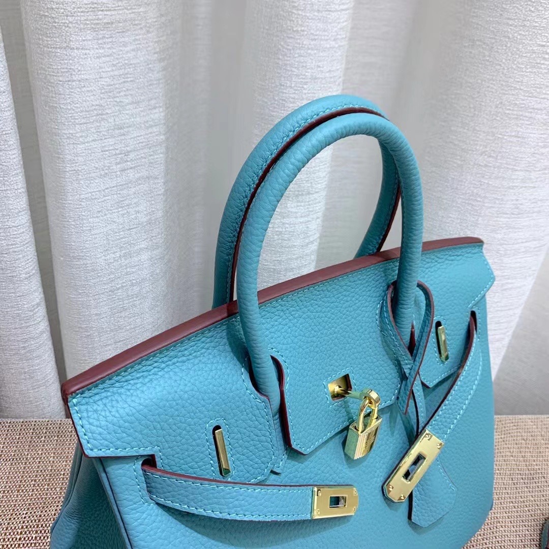 Herthtmes Togo Birkin 20/25/30/35 Bottle Blue Bag