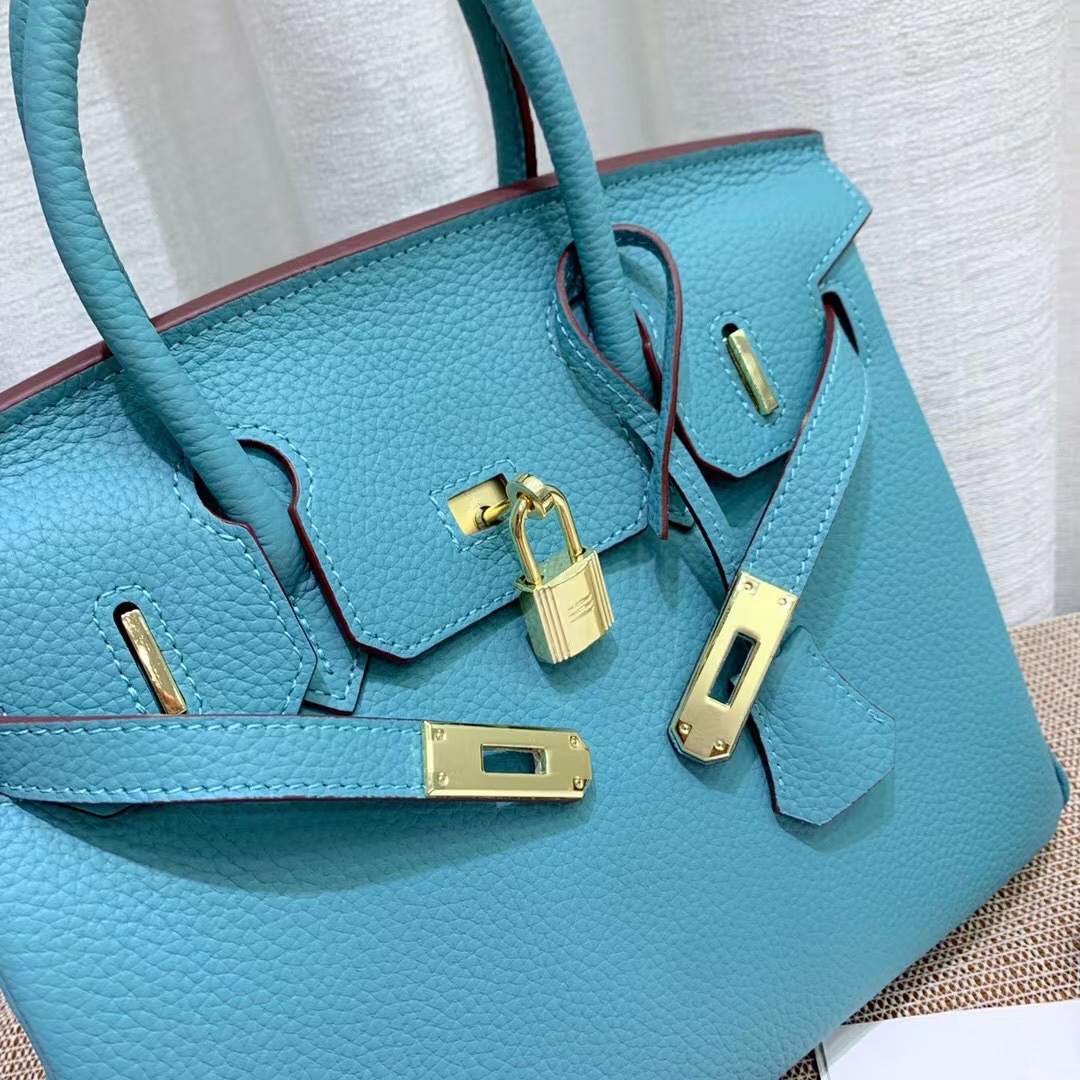 Herthtmes Togo Birkin 20/25/30/35 Bottle Blue Bag