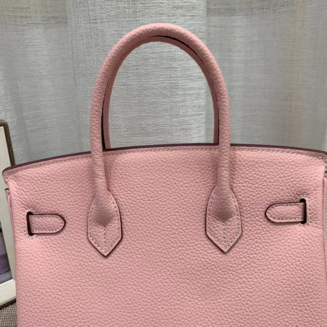 Herthtmes Togo Birkin 20/25/30/35 Bottle Pink Bag