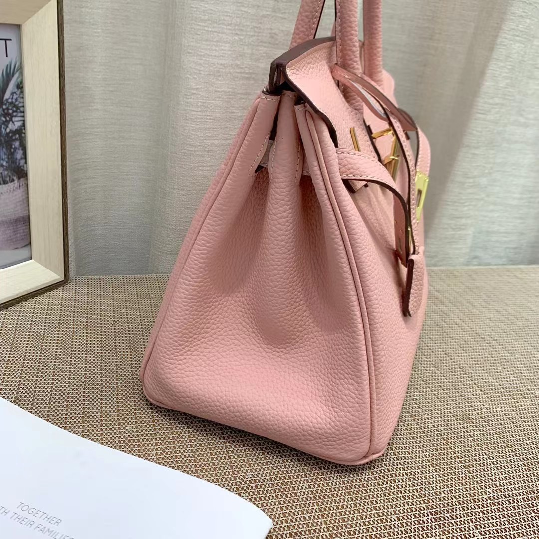 Herthtmes Togo Birkin 20/25/30/35 Bottle Pink Bag