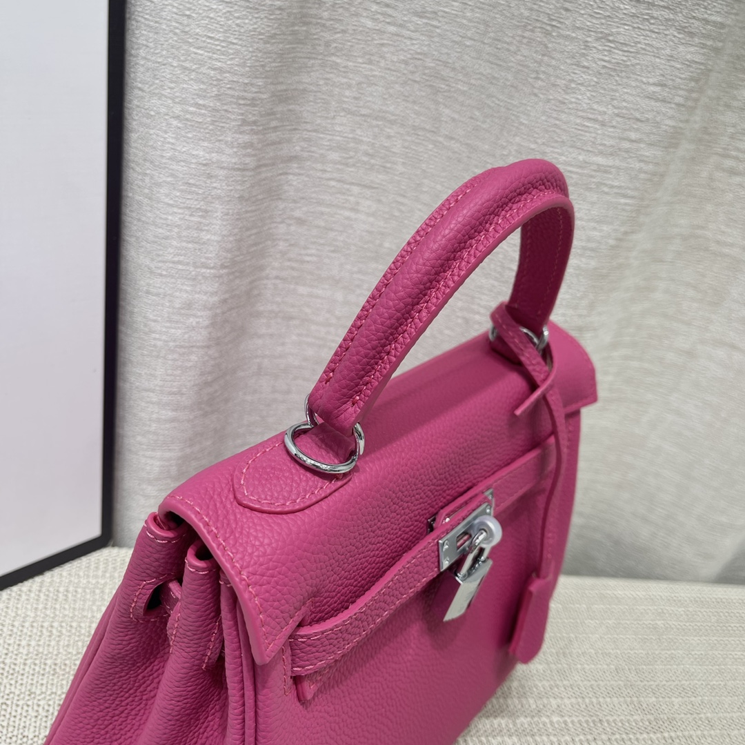 Herthtmes Togo Birkin 20/25 Bottle Red Bag