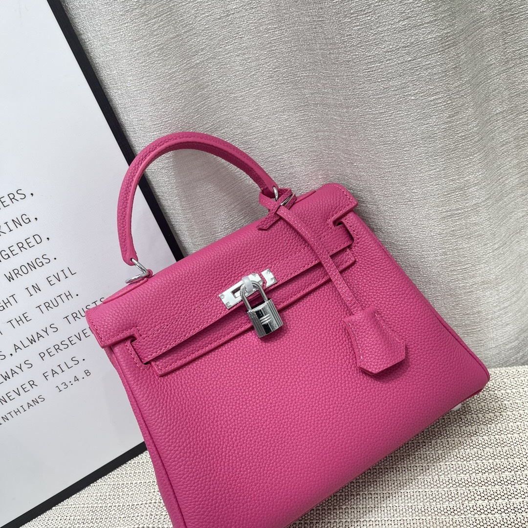 Herthtmes Togo Birkin 20/25 Bottle Red Bag